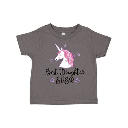 

Inktastic Best Daughter Ever Girl Unicorn Gift Toddler Toddler Girl T-Shirt