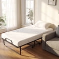 thumbnail image 2 of Gymax Twin Size Folding Bed w/Memory Foam Mattress Metal Frame for Living Room Study, 2 of 10