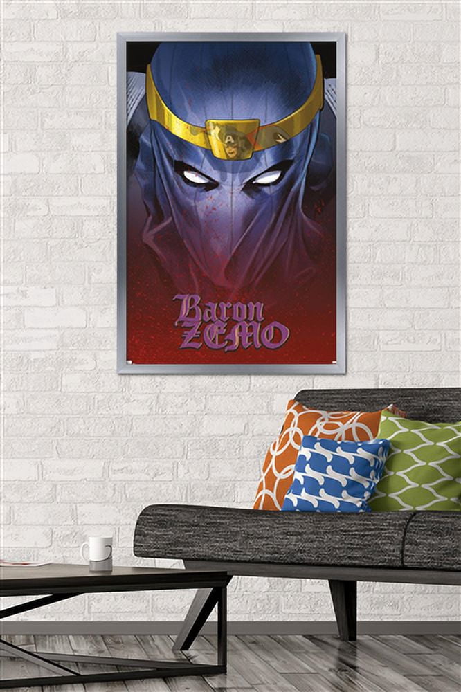 Marvel - Baron Zemo - Captain America: Steve Rogers #11 Wall Poster, 22.375" x 34", Framed