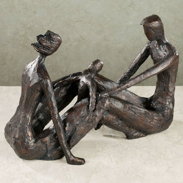 Kindred Souls Table Sculpture Charcoal Black Charcoal Black