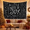 thumbnail image 3 of Little Note of Joy Quote with Hearts Stars and Love Bubbles, Joyful Line Art for Friendship Fans, Gratitude Wall Art, Thank You Gift, Tapestry Wall Hanging for Bedroom and Dorm, 3 of 7