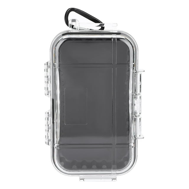 Outdoor Survival Shockproof Waterproof Storage Case Airtight Carry Box Container(Transparent)