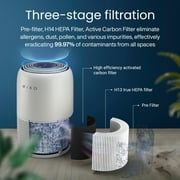 Miko Ibuki + Air Purifier for Large Room up to 1200 Sqft - H13 True HEPA Air Cleaner for Pet Hair, Odors, Dust, Pollen for Home
