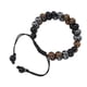 thumbnail image 5 of Pulsera de cuentas de piedra natural, cuentas trenzadas dobles, pulsera de cuentas ajustables de chakras, pulsera de macramé ajustable, características de vanguardia, 5 of 8