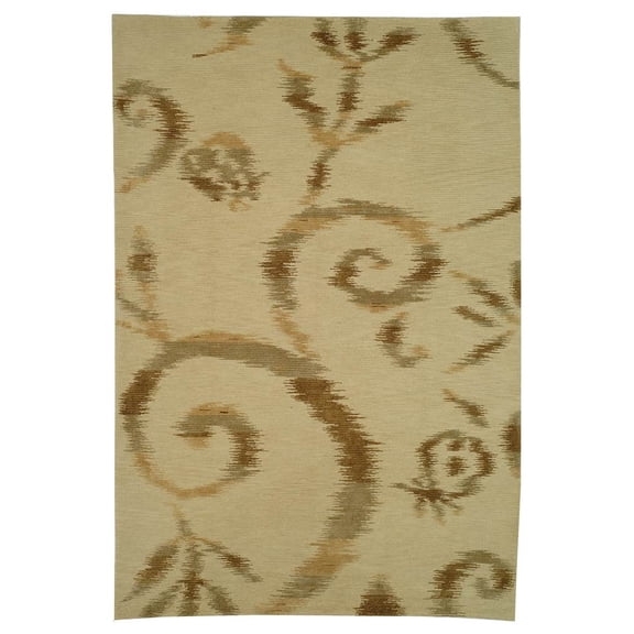 Small Rectangular Floral Rug (9 ft. 9 in. L x 7 ft. 9 in. W)