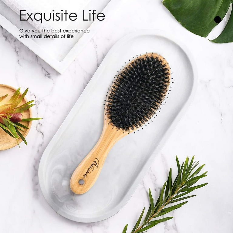 Hair Brush, Boar Bristle Hair Brushes for Women Kids Thick Curly