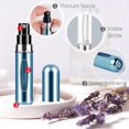 thumbnail image 2 of Refillable Mini Perfume Atomizer Bottle，Portable Separate Bottles，Travel and Outings Spray Boxes Dispensers 5ml/0.2oz (Blue), 2 of 5