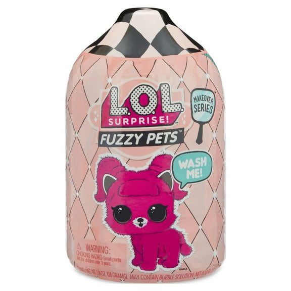 LOL Surprise Fuzzy Pets With Washable Fuzz and Water Surprises, Great Gift for Kids Ages 4 5 6 
