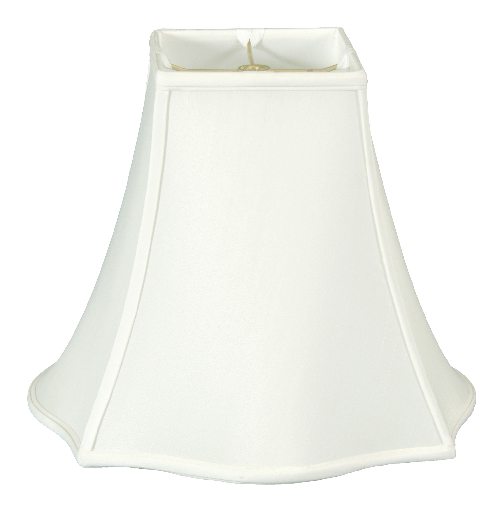 Royal Designs 18" Fancy Square Bell Lamp Shade White