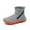 Gray Orange, variant on Stepedia Boys Girls Snow Boots Waterproof Non-slip Cold Weather Faux Fur Lined Kids Winter Shoes