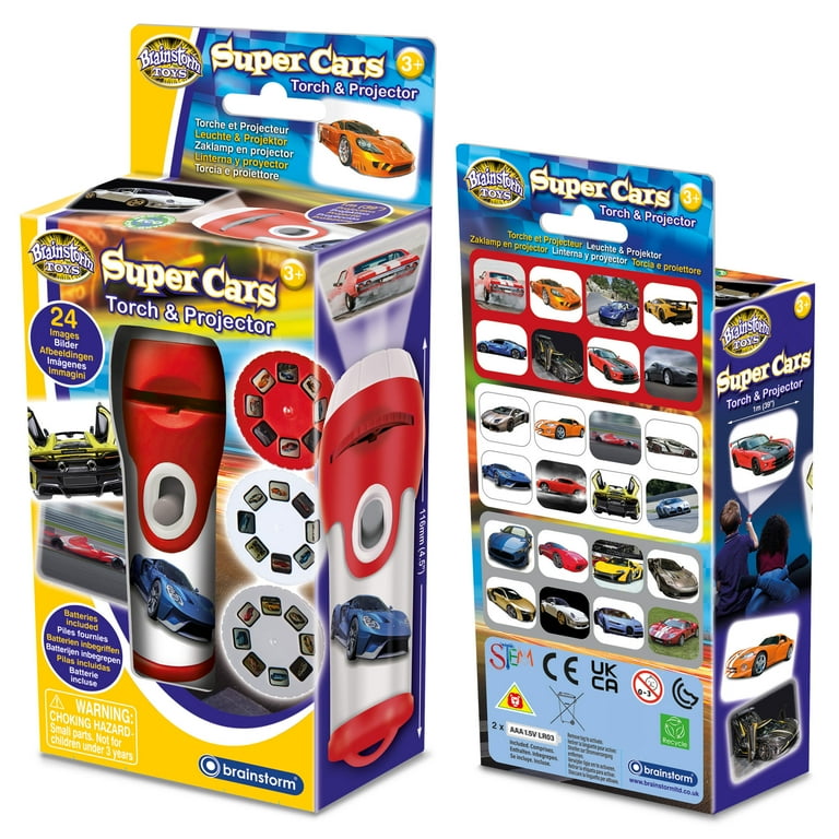 Brainstorm Toys: Super Cars Torch & Projector - Handheld