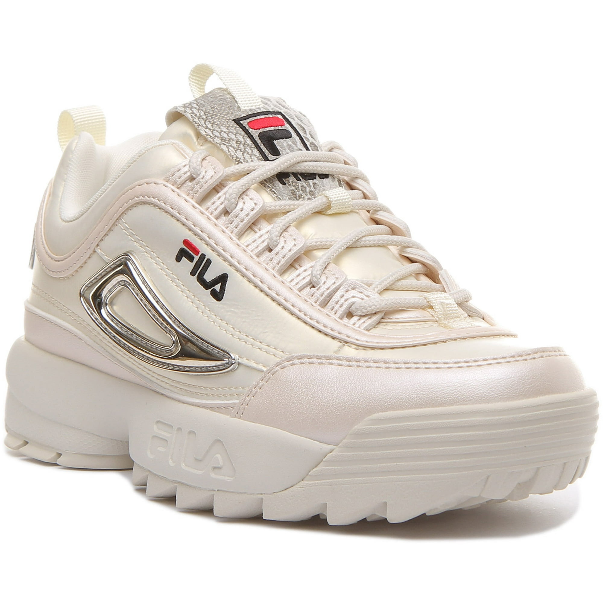 krøllet forfatter Mold Fila Disruptor N Low Women's Lace Up Chunky Sole Synthetic Trainers In  Cream Size 5.5 - Walmart.com