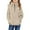 Khaki, variant on ZZwxWA Boys and Girls Fleece Hoodies Casual Long Sleeve Half Zip Thicken Sweaters Kids Fuzzy Warm Sweatshirts with Pockets Sherpa Hooded Sweatshirt Pullover