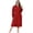 Red, variant on Plus Size Nightgowns for Women Soft Long Sleeved with Pockets Red Checkered Nightshirts, Sizes 1XL-4XL