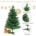 thumbnail image 4 of 2FT Artificial Christmas Tree Tabletop Christmas Tree with Plastic Stand Mini Xmas Pine Tree for Party Supplies Indoor Outdoor Holiday Home Decoration (Green), 4 of 7