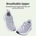 thumbnail image 6 of JOYFON Wide Toe Box Walking Shoes Arch Support Plantar Fasciitis Sneakers Orthotic Tennis Shoes Grey Size 8, 6 of 7