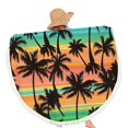 thumbnail image 5 of LYEAA Oversized Beach Towels Microfiber 155x155cm Beach Mat Thick Beach Towel Round Hawaiian Beach Blanket Lightweight Seaside Sitting Blanket for Travel Vacation Swimming Pool, 5 of 8