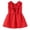 Red, variant on Zecgelong Summer New Dress For Baby Girls Solid Color Sleeveless Ruffle Neckline Dress With Bowknot And Pleated Open Back Design. Girls Dress For Kids Size 18-24 Months Green
