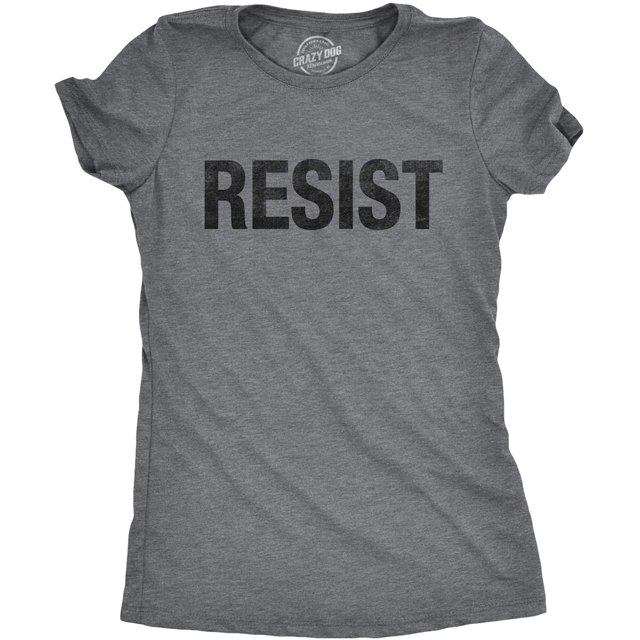 Crazy Dog T-Shirts T-Shirt Femme Résistant Politique RBG Ruth Bader Ginsburg Protestation Destitution Résistance Graphique