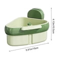 thumbnail image 3 of Leodye 1PCS Sink Suction Cup Storage Rack Food Grade Material Slag Separation Design Kitchen Drain Basket for Leftover Food Residues Filtration -5.91x4.13in, 3 of 6