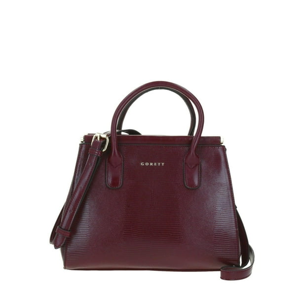 Bolso de dama Satchel Mediano GORETT Tinto CALUN GORETT GF22057 M Walmart en linea