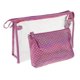 thumbnail image 4 of 2 unids/set bolsas de maquillaje es organizador de neceser cosmético de embrague Púrpura Colco Bolsa de maquillaje de PVC, 4 of 7