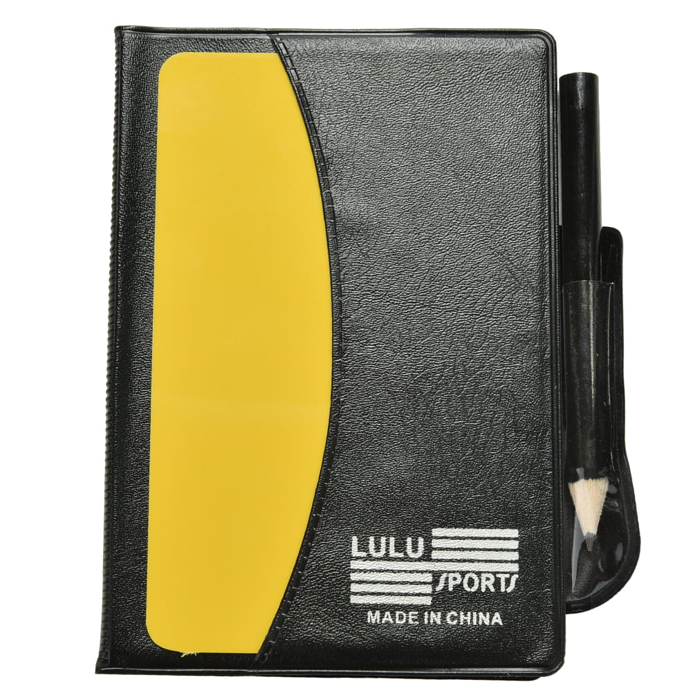 Professional Soccer Referee Wallet Football Red card Yellow Card Pencil Log Book 