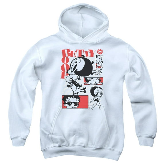 Betty Boop - Stylin Snaps - Youth Hooded Sweatshirt - Large