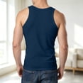 thumbnail image 2 of Eltusu Men's Gym Tank Tops, Tight Muscle Basic Summer Sleeveless Shirts Navy Size 5XL, 2 of 7