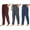 Red Stripe/Navy Stripe/Blue, variant on 3 Pack Mens Pajama Pants Cotton Plaid Flannel Pjs Bottoms Lounge Sleepwear with Drawstring Button Fly, Red & Grey & Blue Plaid, X-Large
