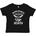 thumbnail image 3 of Inktastic Handpicked for Earth by My Gigi in Heaven with Angel Wings Boys or Girls Baby T-Shirt, 3 of 5