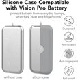 thumbnail image 3 of HHHC Étui de Batterie Apple Vision Pro en Silicone Gris Anti-Rayures, 3 of 5
