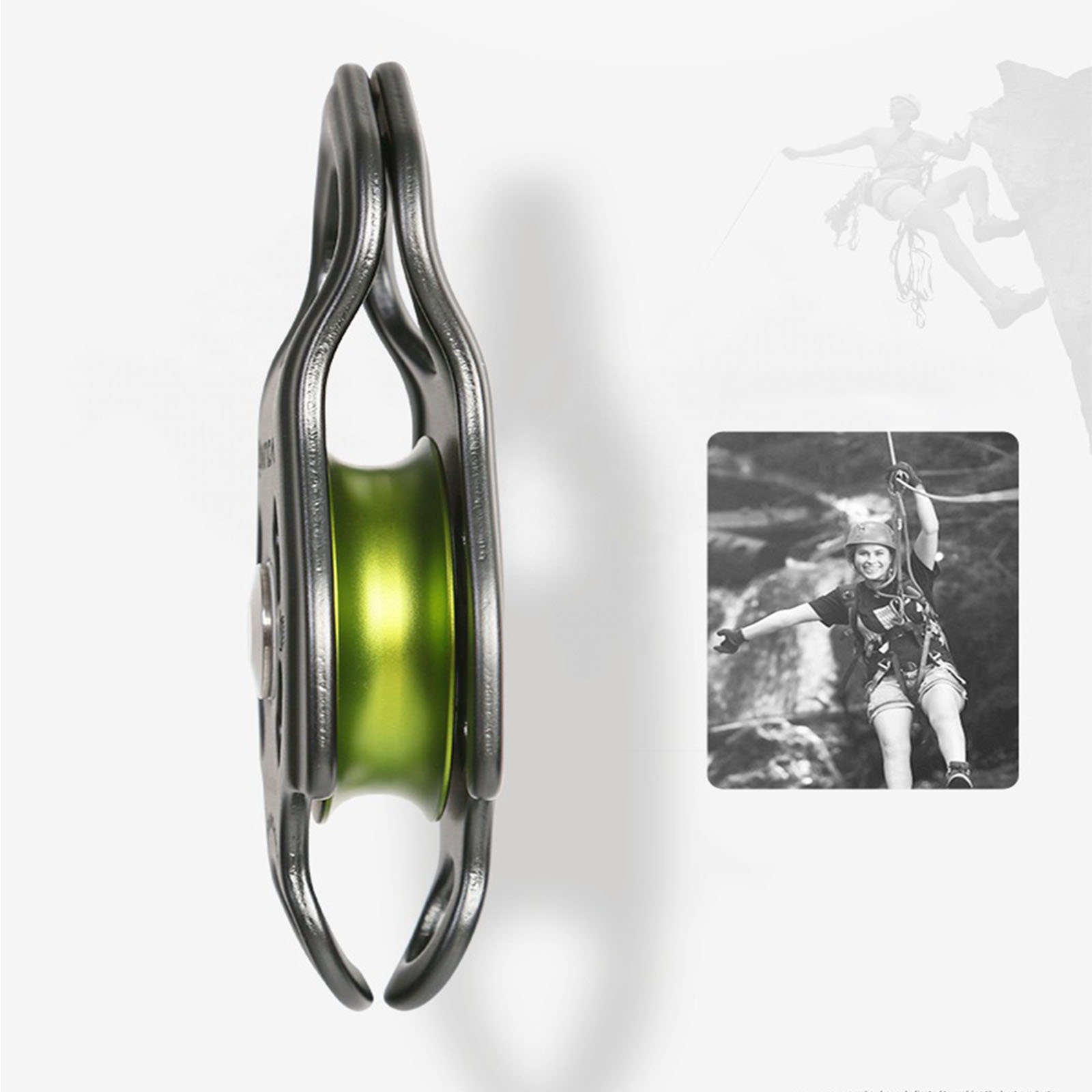 High Strengths Single Pulley With Accuracy Bearings Light weight Aluminum Pulley for Outdoor Activity