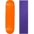 thumbnail image 1 of skateboard deck pro 7-ply canadian maple neon orange with griptape 7.5" - 8.5", 1 of 1