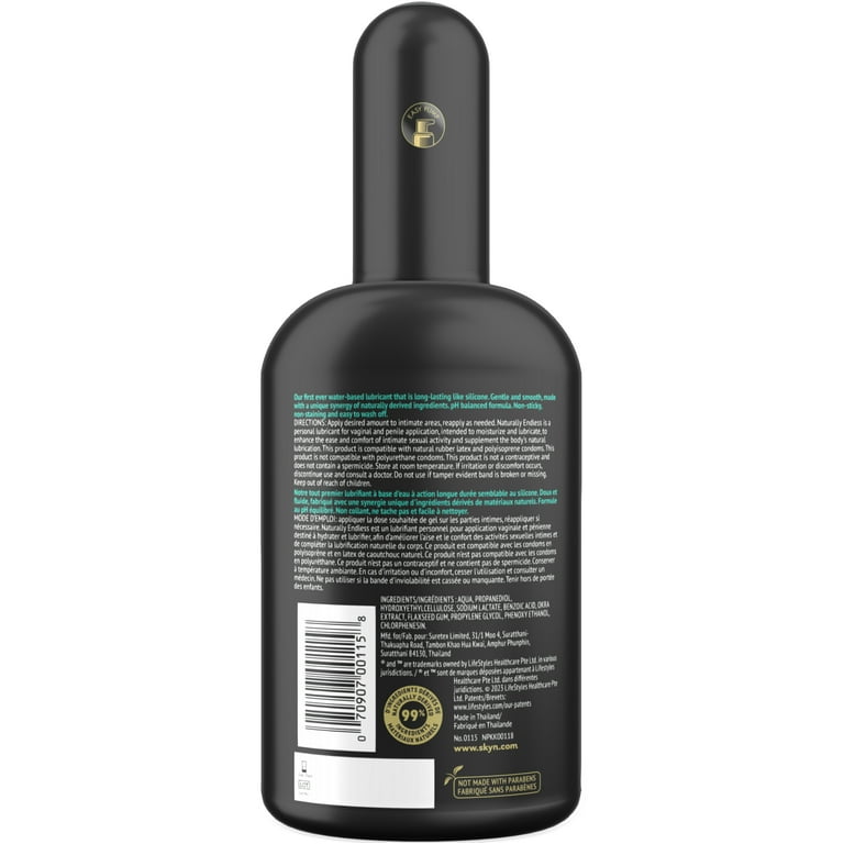 SKYN Naturally Endless Long Lasting Water Based Personal Lubricant, 8.5 fl. oz - Walmart.com SKYN Naturally Endless Long Lasting Water Based Personal Lubricant, 8.5 fl. oz - Walmart.com