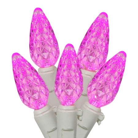 set of 70 hot barbie pink led c6 christmas lights white set of 70 hot barbie pink led c6 christmas lights white