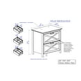 thumbnail image 6 of Saint Birch Liam Wood White 2-Drawer File Cabinet, 6 of 9