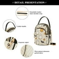 thumbnail image 4 of FORMRS Crossbody Bag for Women Quilted Travel Shoulder Cell Phone Purse with Chain Strap Handbag, Halloween Cute Ghosts, 4 of 7