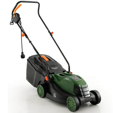 Costway 14 inch 12 AMP Corded Electric Push Walk-Behind Lawnmower, Adjustable Cutting Height