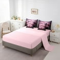 thumbnail image 5 of Manfei Princess Bow Knot Bedding Comforter Set 7pcs, Dreamy Pearl Jewelry Full Bedding Set, Purple Pink Fitted Sheet Flat Sheet, Breathable Home Decor, 5 of 8