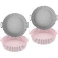 thumbnail image 1 of 4 Piezas Accesorios para Freidora de Aire, Olla de Silicona para Airfryer, Accesorios para Freidora de Cesta de Freidora, Accesorios para Freidora de Cesta de Silicona, Adecuado para Horno, Microonda, 1 of 5