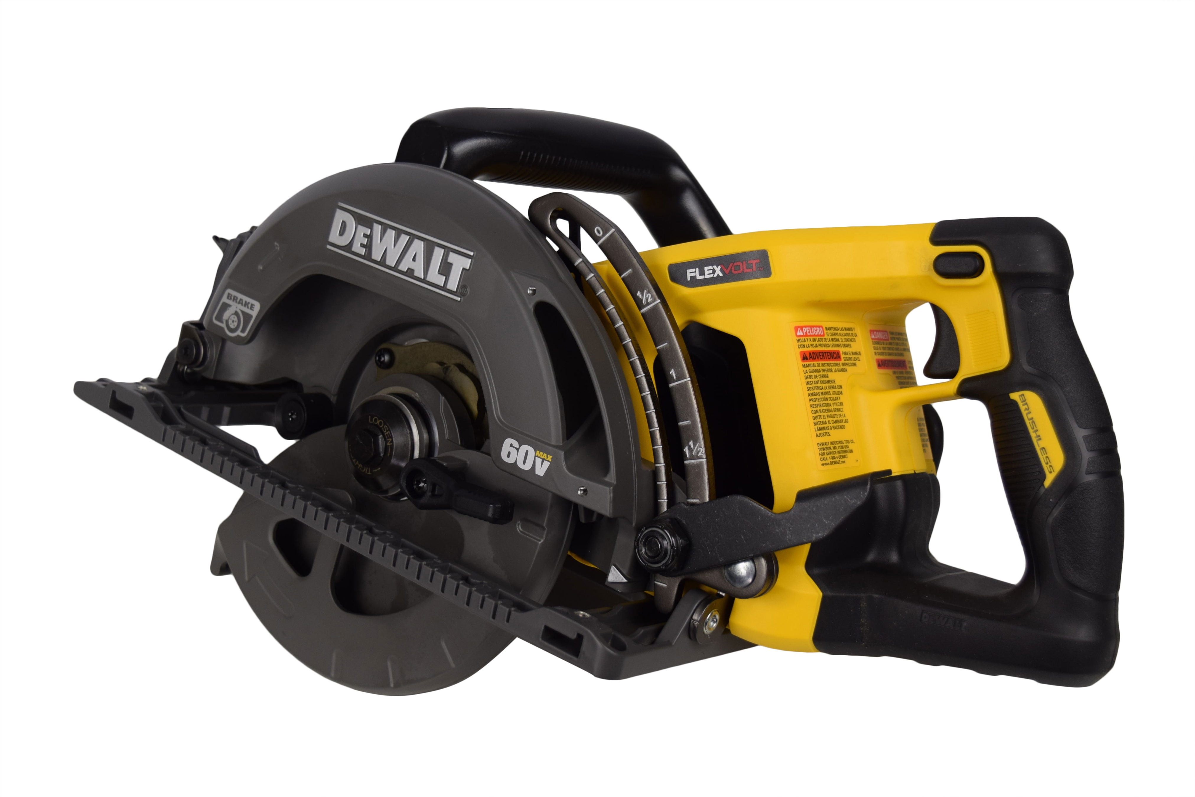 DeWalt Power DCS577B 60V Cordless 7 1 4 Wormdrive Style Circular Saw Tool Only Walmart