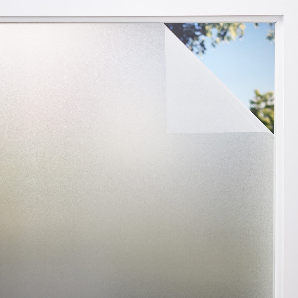 GORILLA GUARD Window Privacy Film Removable Bathroom Window Glass Tint Cover 11.8 x 78.7 In Frosted