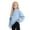 00#Sky Blue291, variant on Shinyii Girls Neck Lined Sweatshirt Oversized Pullover Top, Sizes 3-16