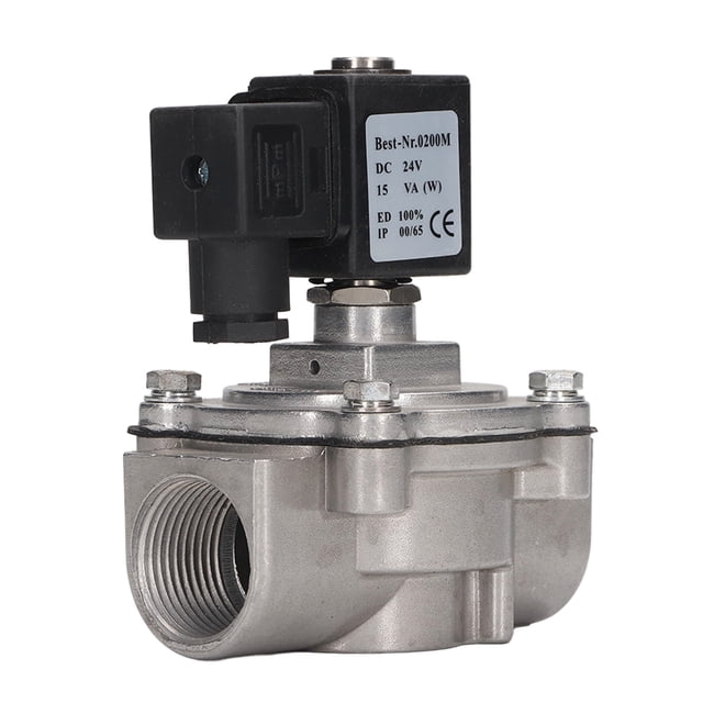 Risegun Válvula De Pulso Electromagnético Recto, Válvula Solenoide Eléctrica De 2 Vías De 30,29mm DC24V