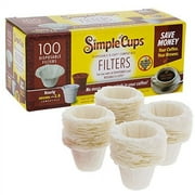 Disposable Filters Compatible with Keurig Brewers - Simple Cups - 100 Replacement Filters - Use Your Own Coffee