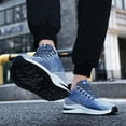 thumbnail image 6 of Men's Elevator Sneakers 2.36 Inch Invisible Height Increasing Lace up Fashion Sneakers, 6 of 13