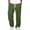 17# Green, variant on Mens Corduroy Pants Lightweight Elastic Casual Waist Drawstring Pants Straight Baggy Pants with Pockets Black L