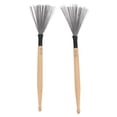thumbnail image 4 of 2PCS Dual Purpose Drum Brush Maple Drum Stick - Compact And Portable For Jazz Drum Set, Beginner Practice, 4 of 8