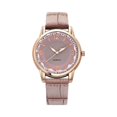 thumbnail image 2 of Resicozy Quartz Watches for Women Classic Simple Clear Arabic Numeral Easy to Dial Quartz Round Watches with Leather Strap Coffee, 2 of 4